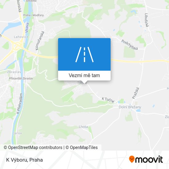 K Výboru mapa