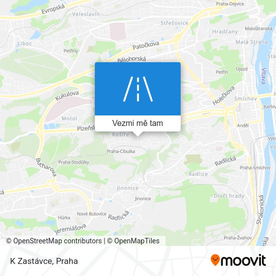 K Zastávce mapa