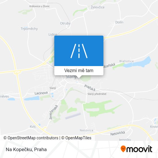 Na Kopečku mapa