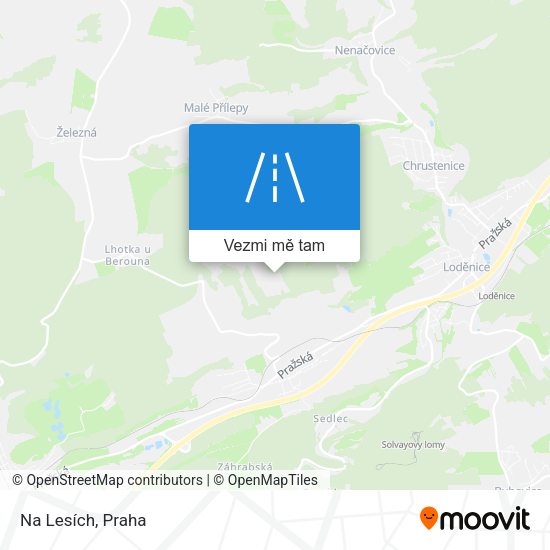 Na Lesích mapa