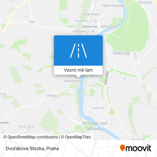 Dvořákova Stezka mapa