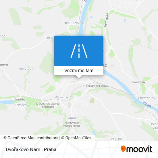 Dvořákovo Nám. mapa