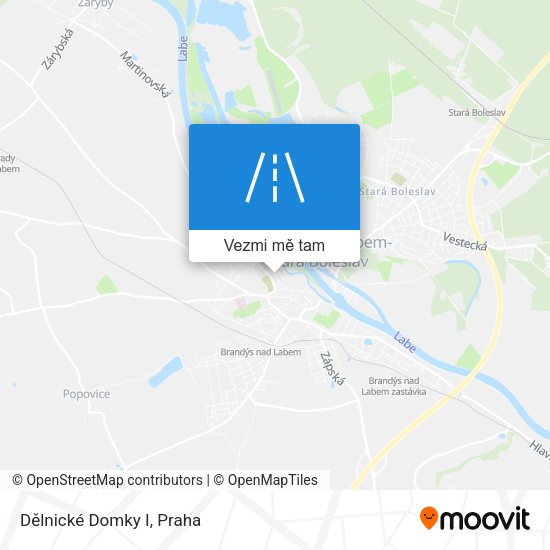 Dělnické Domky I mapa