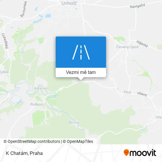 K Chatám mapa