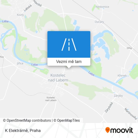 K Elektrárně mapa