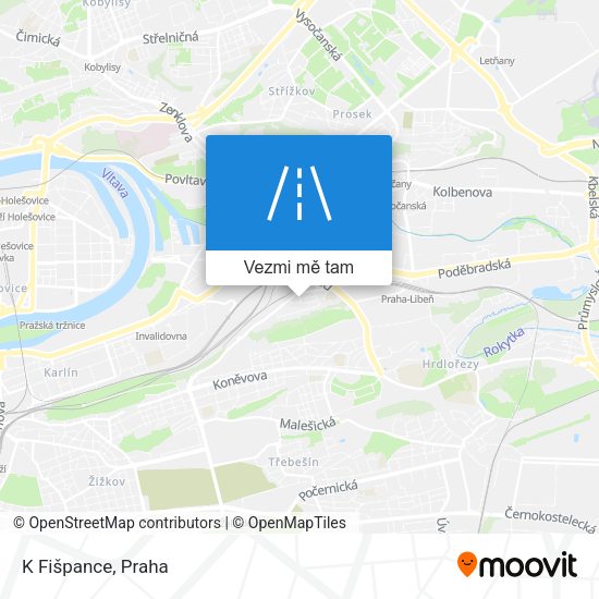 K Fišpance mapa
