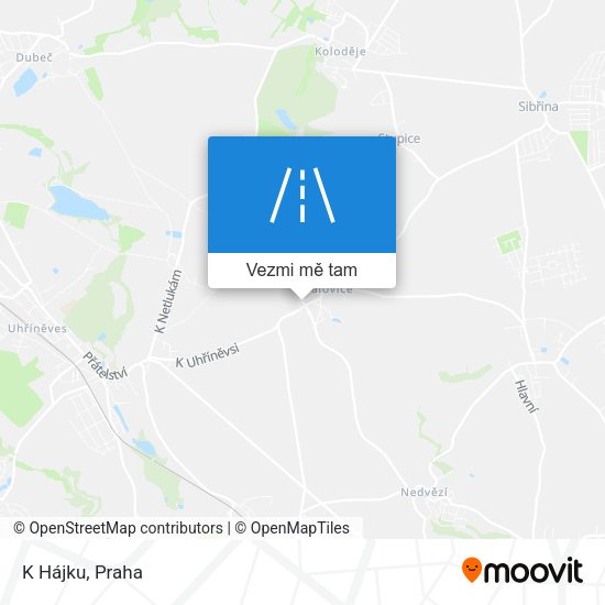 K Hájku mapa