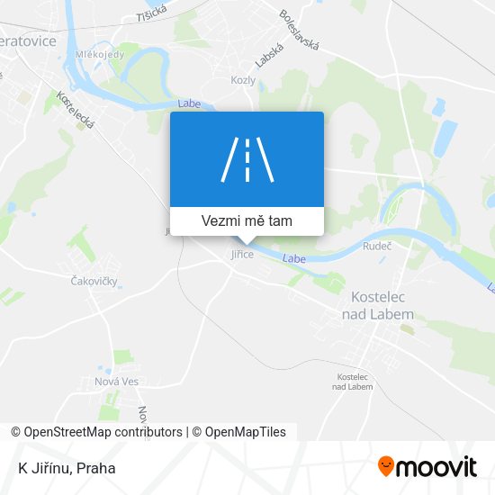 K Jiřínu mapa