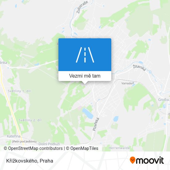 Křížkovského mapa