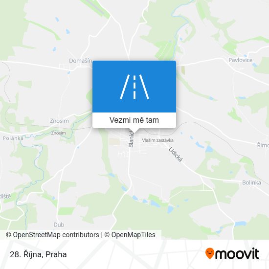 28. Října mapa