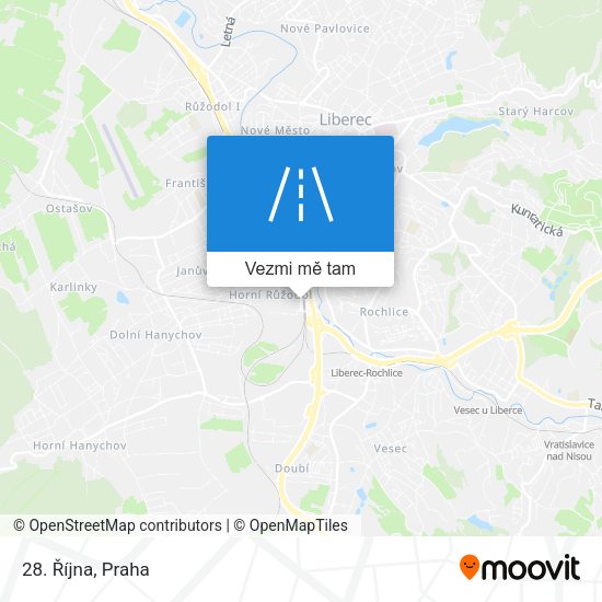 28. Října mapa