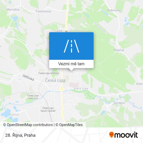 28. Října mapa