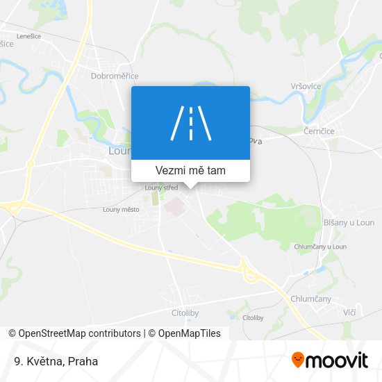 9. Května mapa
