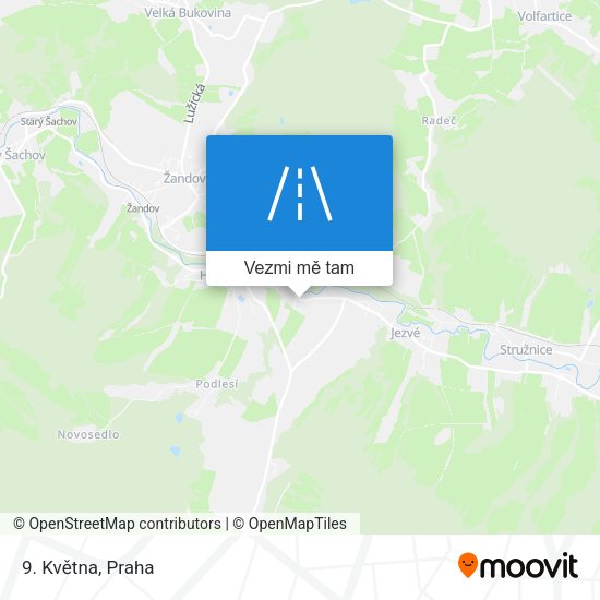 9. Května mapa