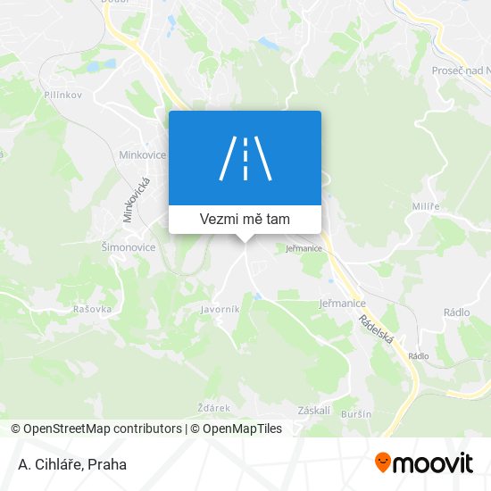 A. Cihláře mapa