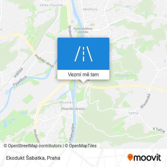 Ekodukt Šabatka mapa