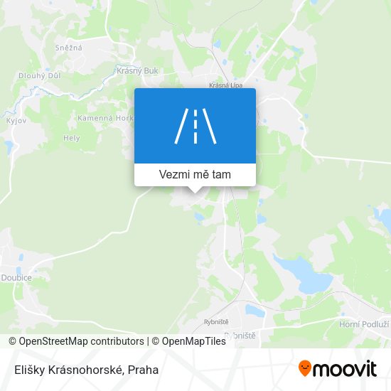 Elišky Krásnohorské mapa