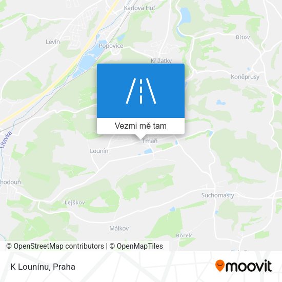 K Lounínu mapa