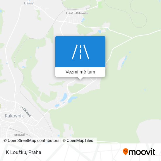 K Loužku mapa