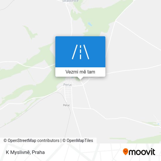 K Myslivně mapa