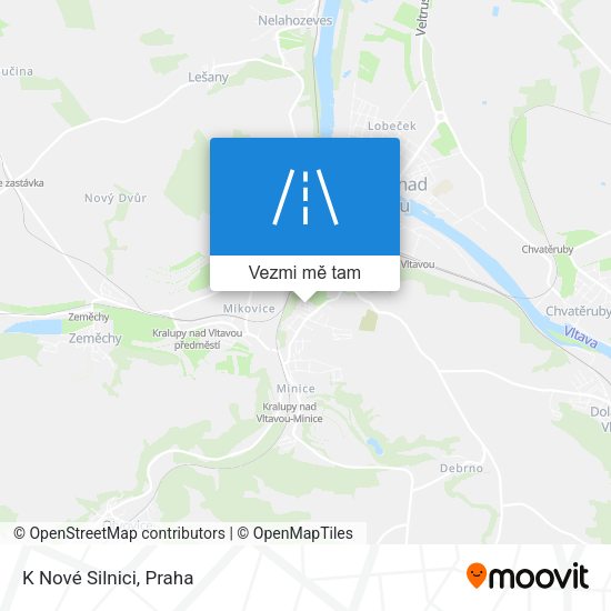 K Nové Silnici mapa