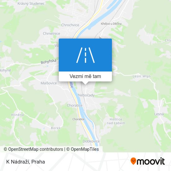 K Nádraží mapa