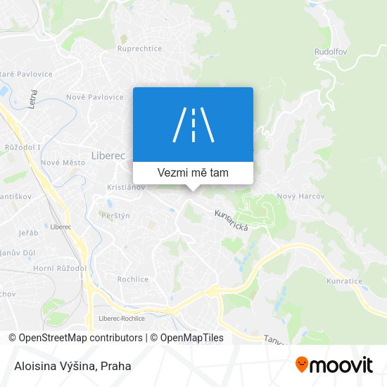 Aloisina Výšina mapa