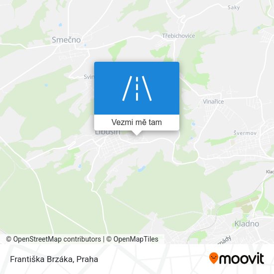 Františka Brzáka mapa