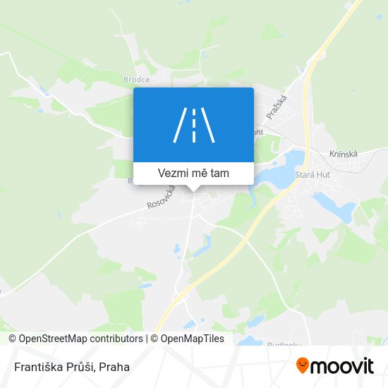 Františka Průši mapa