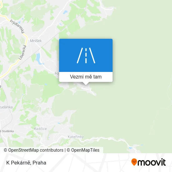 K Pekárně mapa