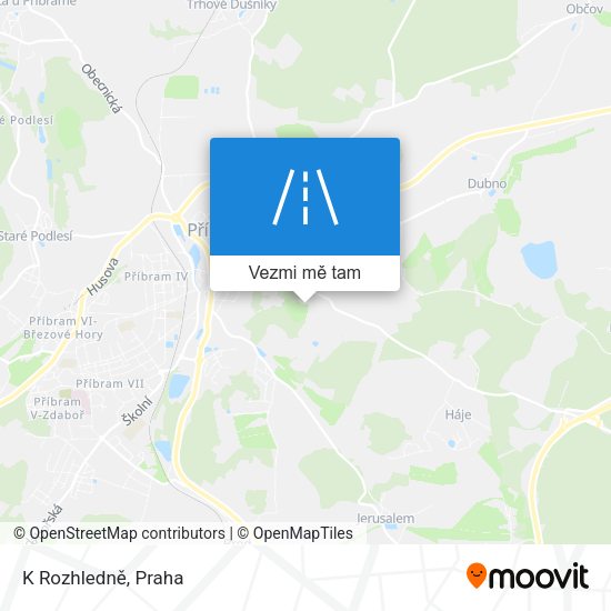 K Rozhledně mapa