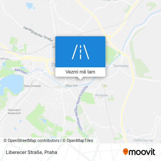 Liberecer Straße mapa