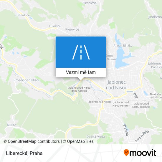 Liberecká mapa