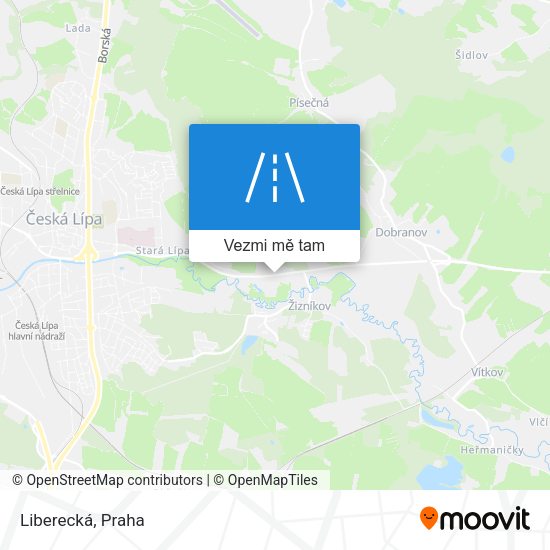 Liberecká mapa