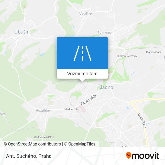 Ant. Suchého mapa