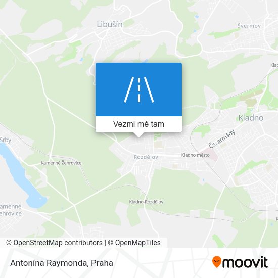 Antonína Raymonda mapa