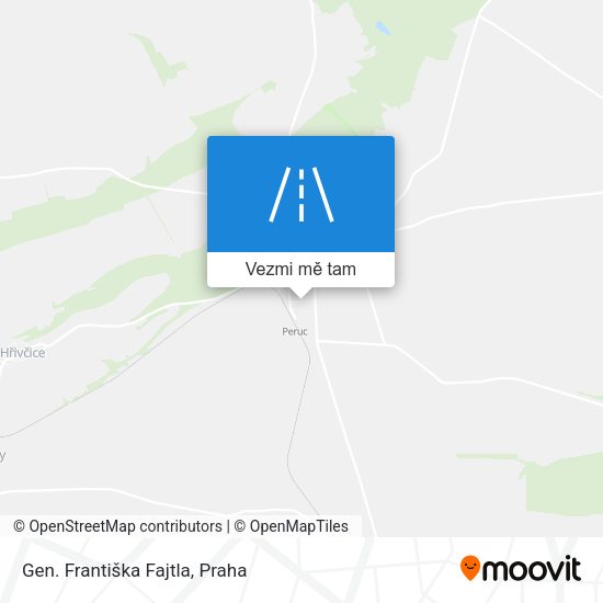 Gen. Františka Fajtla mapa
