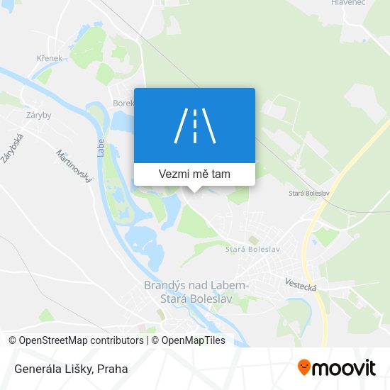 Generála Lišky mapa