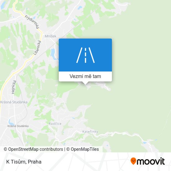 K Tisům mapa