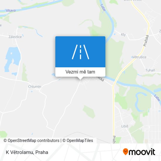 K Větrolamu mapa