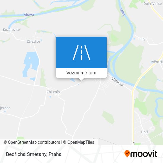 Bedřicha Smetany mapa