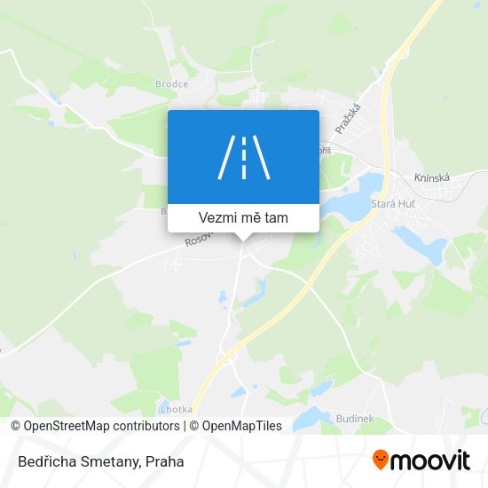 Bedřicha Smetany mapa
