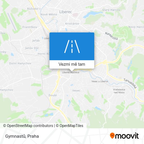 Gymnastů mapa