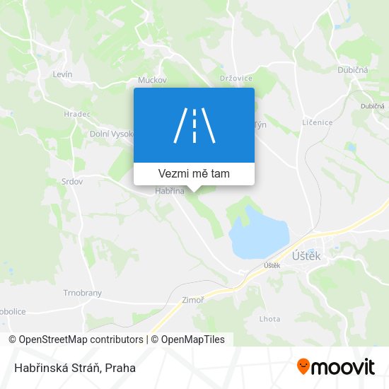 Habřinská Stráň mapa