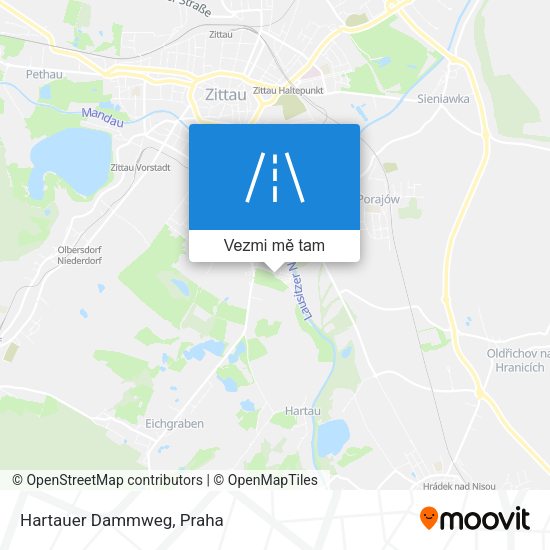 Hartauer Dammweg mapa