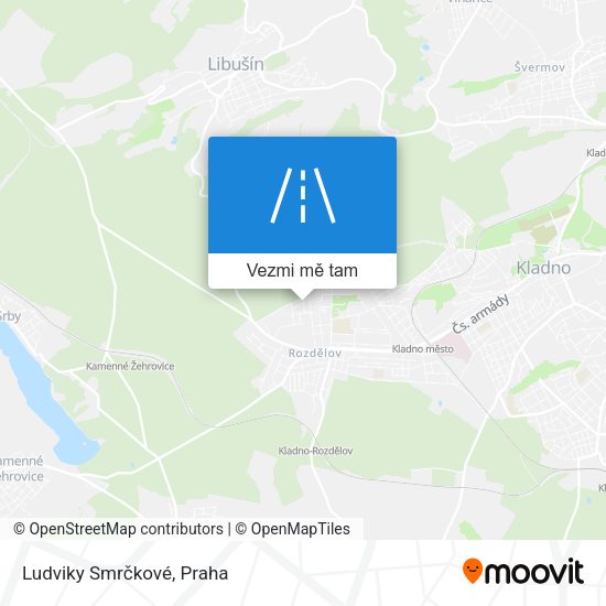 Ludviky Smrčkové mapa