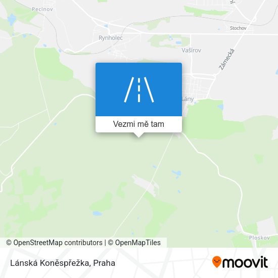 Lánská Koněspřežka mapa