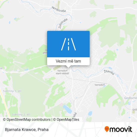 Bjarnata Krawce mapa