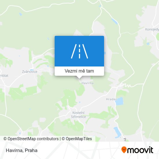 Havírna mapa