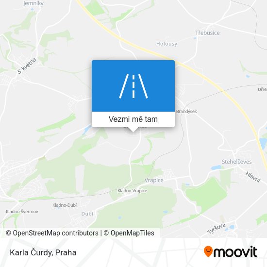 Karla Čurdy mapa